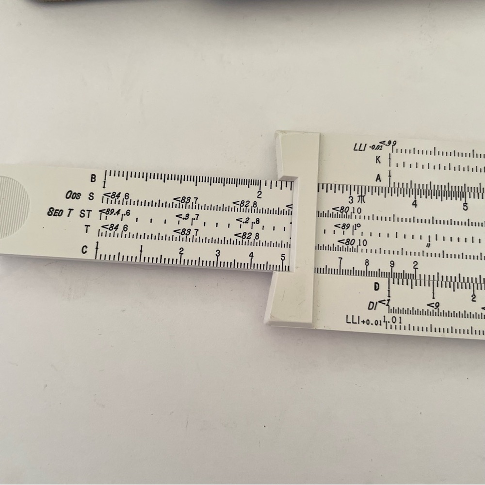 Pickett Microline 140 White Slide Ruler - Picture 4 of 12